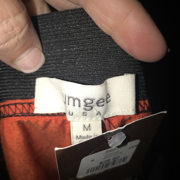 Orange Lace Layered Shorts - Picture 2 of 6